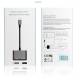 Lightning to HDMI adapter with Lightning port for power - Gray