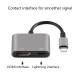 Lightning to HDMI adapter with Lightning port for power - Gray