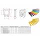 Cable marker clips for cables of 3.8-5.9 mm in colors - Numbers 0-9 - 10x10 pcs