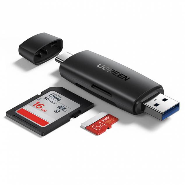 Ugreen USB-C and USB to SD/MicroSD 5Gbps card reader