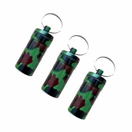 Waterproof container for pills or geocaching (bison) - Camo