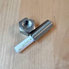  Magnetic cheating screw with nut (bolt) for treasure hunt or geocaching