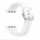 Silicone strap with metal buckle for Apple Watch 42/44/45/49mm - White