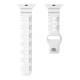 Sports silicone strap for Apple Watch 42/44/45/49mm - White