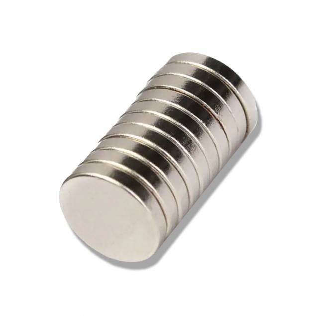 Neodymium super magnet - disc - 10 x 2 mm