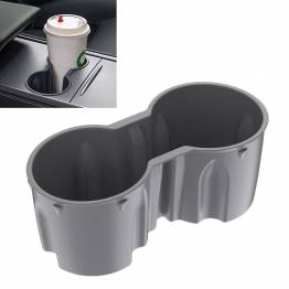 Double cup holder for Tesla Model 3 and Model Y 2021-2022 - Grey