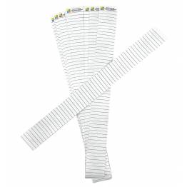  10 pcs geocaching log strips in water-resistant paper - 108 logs - 3cm