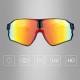 RockBros Polarized Cycling Glasses with Case - Black/Yellow