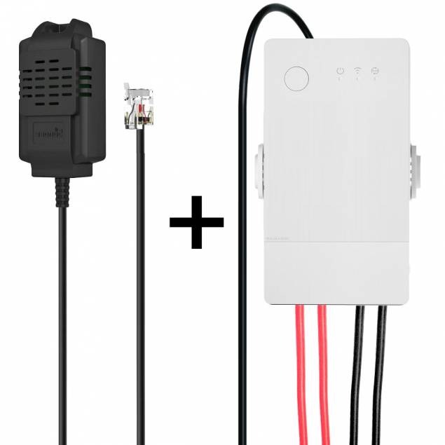 Sonoff TH16 Origin R3 + Temperature and humidity sensor