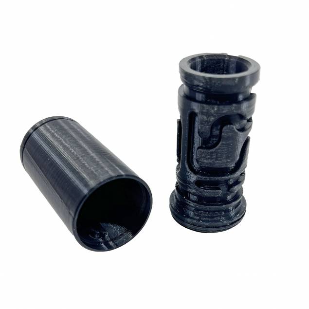 Puzzlebox cylinder labyrinth for money gifts and geocaching - 3D printed - Black