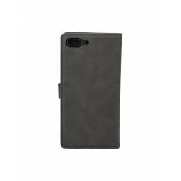 iPhone 7/8 Plus cover med kortholder - med Spænde Sort