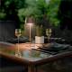 Rechargeable, waterproof and solar-powered table lamp with touch control - Bronze