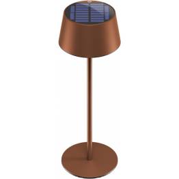  Rechargeable, waterproof and solar-powered table lamp with touch control - Bronze