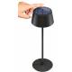 Rechargeable, waterproof, and solar-powered table lamp with touch control - Black