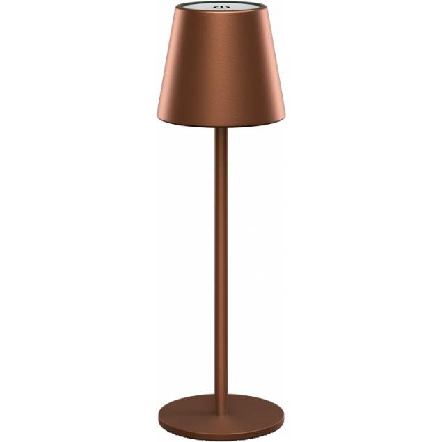 Rechargeable and waterproof table lamp with touch control - Bronze