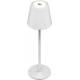 Rechargeable and waterproof table lamp with touch control - White