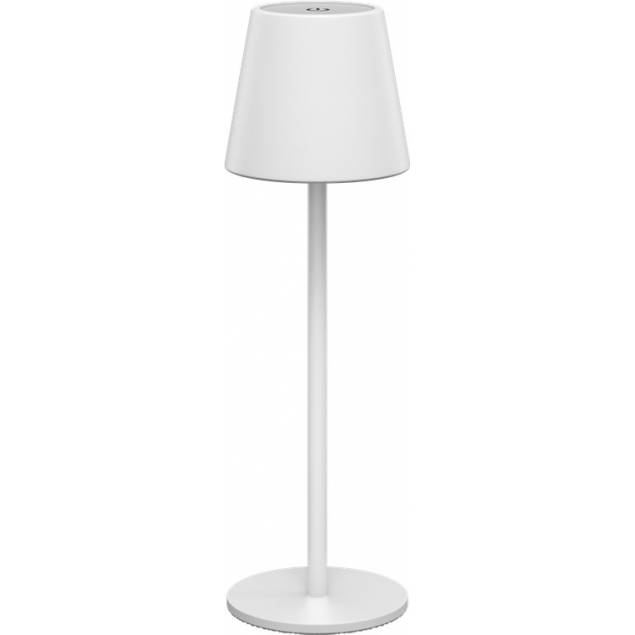 Rechargeable and waterproof table lamp with touch control - White