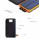 20,000mAh solar power bank with USB, USB-C & LED flashlight