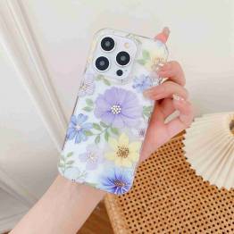  iPhone 12 / 12 Pro case with flowers in delicate colors