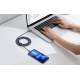 Baseus Woven USB-C to Lightning Cable - 2m - Black/Blue