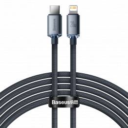 Baseus Woven USB-C to Lightning Cable - 2m - Black/Blue