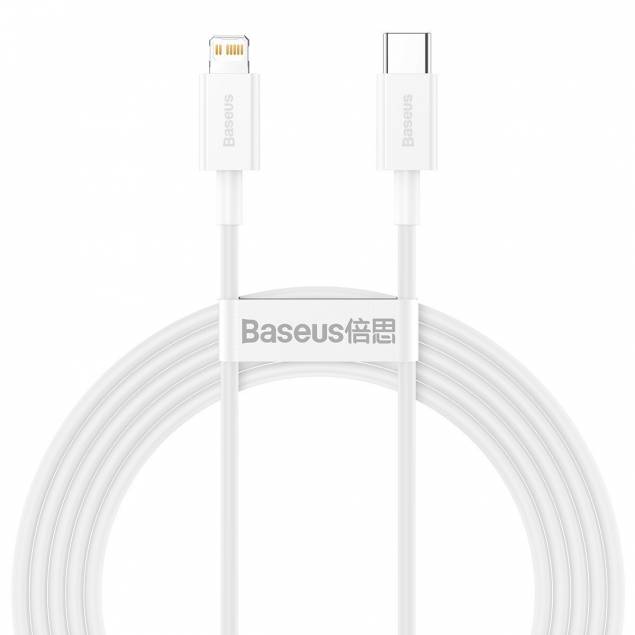 Baseus Superior USB-C to Lightning cable - 2m - White