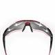 RockBros polarized cycling glasses with 4 lenses, case, and frame for prescription lenses - Black/Red