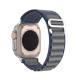 Apple Watch Ultra nylon Loop strap 42/44/45/49mm - Blue/Grey