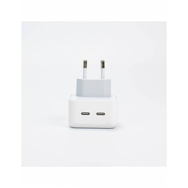 35W Strømadapter til iPhone - USB-C - Hvid - EU - OEM Kvalitet