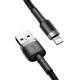 Baseus Cafule durable woven Lightning cable - 1m - Black/Grey