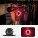 Rechargeable waterproof lightweight bicycle rear light for saddle or seat post