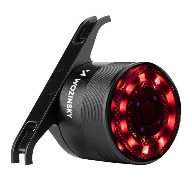 Rechargeable waterproof lightweight bicycle rear light for saddle or seat post