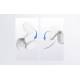 Self-adhesive and adjustable iPhone MagSafe compatible holder for kitchen, workshop etc. - White