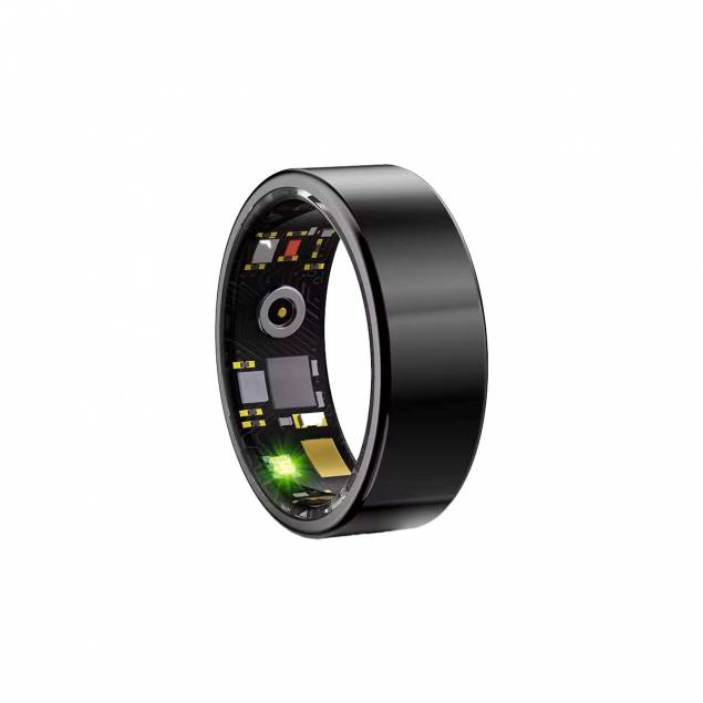 Smart ring with step counter, heart rate & blood pressure tracking