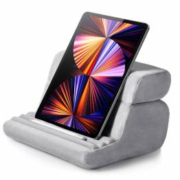 Ugreen foldable and soft iPad holder velvet cushion with pockets - 3 positions - Gray