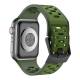 2-colored silicone strap for Apple Watch 42/44/45/49mm - Army green/Green