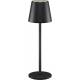 Rechargeable and waterproof RGBW LED table lamp with colored light and touch control - Black