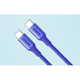  Ugreen durable USB-C charging cable - 1m - 100W PD - Blue