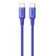 Ugreen durable USB-C charging cable - 1m - 100W PD - Blue