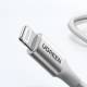 Ugreen woven USB-C to Lightning cable - MFi - 1m - Silver