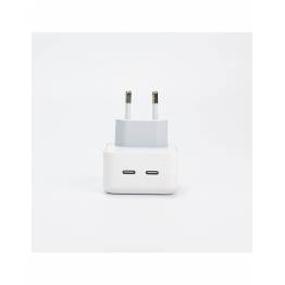  35W Strømadapter til iPhone - USB-C - Hvid - EU - OEM Kvalitet