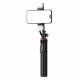 Selfie stick 3-in-1 with tripod, remote control and dual LED light - up to 1.33m