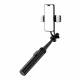 Selfie stick 3-in-1 with tripod, remote control and dual LED light - up to 1.33m