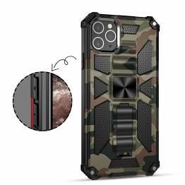  Extra protective iPhone 12 Pro Max case with kickstand - Green camo