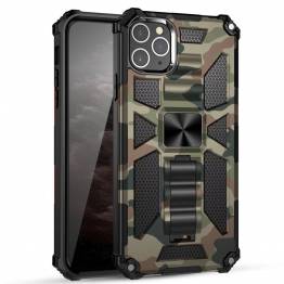 Extra protective iPhone 12 Pro Max case with kickstand - Green camo