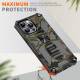 Extra protective iPhone 14 Pro case with kickstand - Green camo