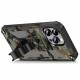 Extra protective iPhone 14 Pro case with kickstand - Green camo