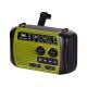 Trevi Explorer emergency radio with hand crank, Bluetooth, flashlight, and power bank - Green