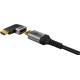 Goobay HDMI female to HDMI male with 90 degree angle - Flat - 8K@60Hz