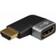 Goobay HDMI female to HDMI male with 90 degree angle - Flat - 8K@60Hz